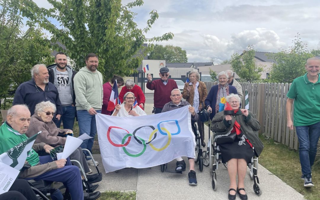 Le parcours de la Flamme Olympique Béarnaise des EHPAD