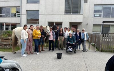 Quand les chevaux entrent à l’EHPAD : un moment de médiation animale inoubliable aux Arriouets