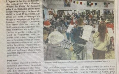 Un beau spectacle de Noël à L’EHPAD de POMAREZ